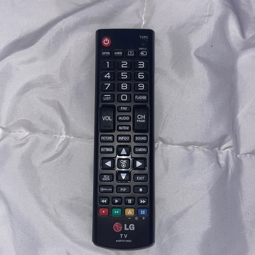 LG TV remote. Used. Good condition. Battery’s not included. Black.